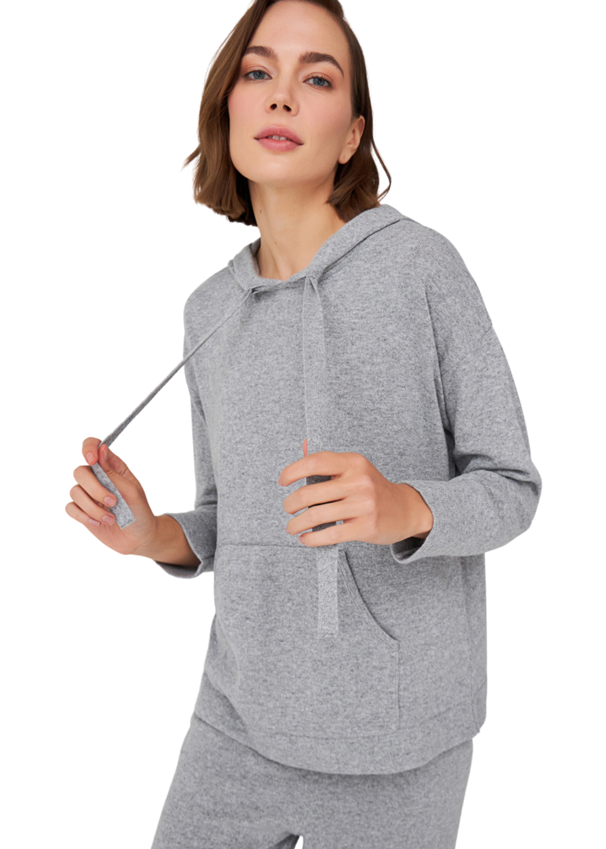 Peraluna Cashmere Blend Hooded Loose Cut Women's Knitwear Sweater - Bild 66 von 66